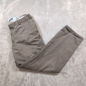 Peter Millar Raleigh Washed Twill Pants Mens 36 (34x28) Brown Pima Cotton